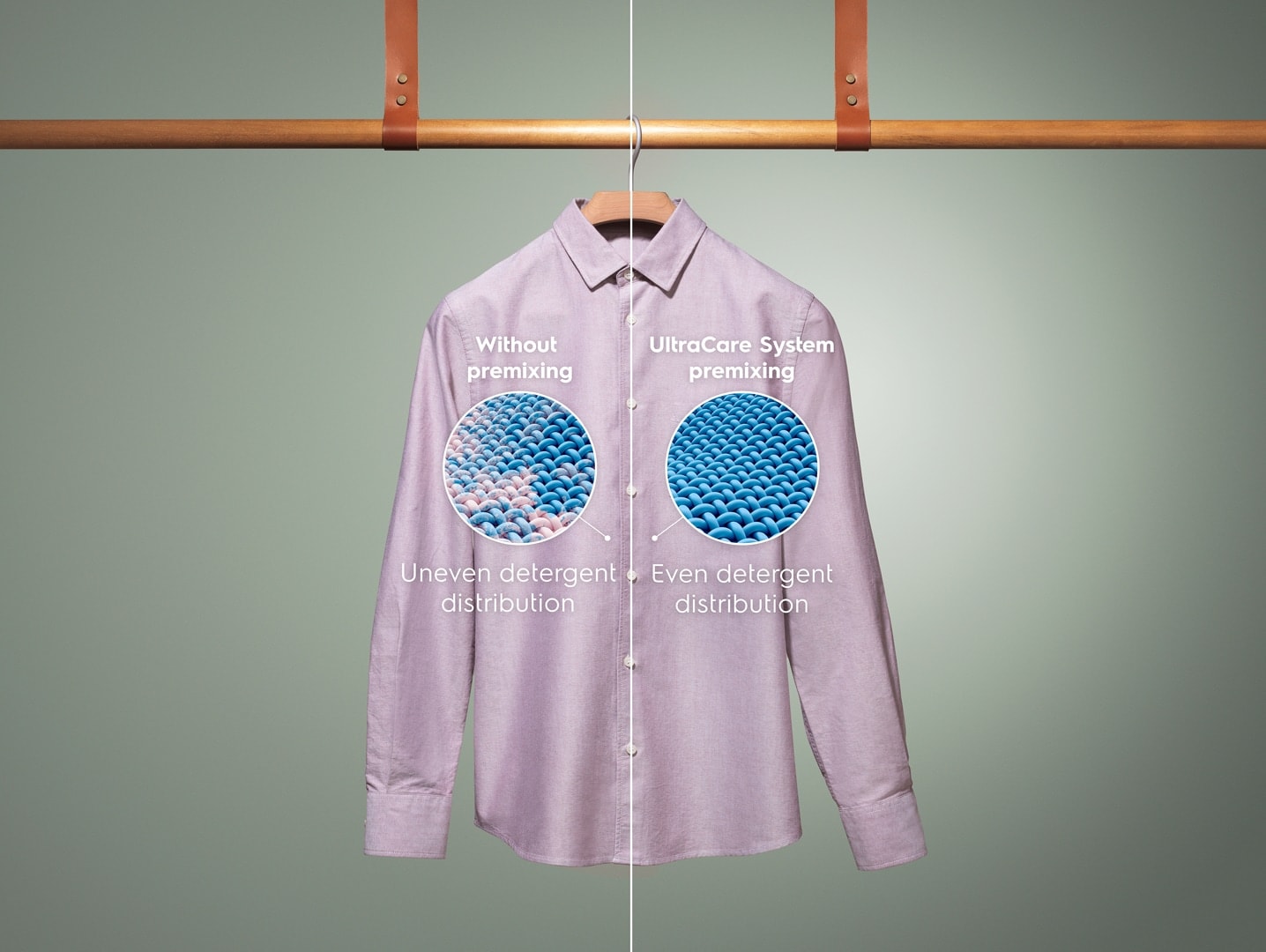 Pink shirt on a hanger