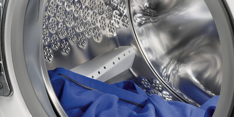 Dijagram prikazuje prazninu koja ostaje između odeće i vrha bubnja