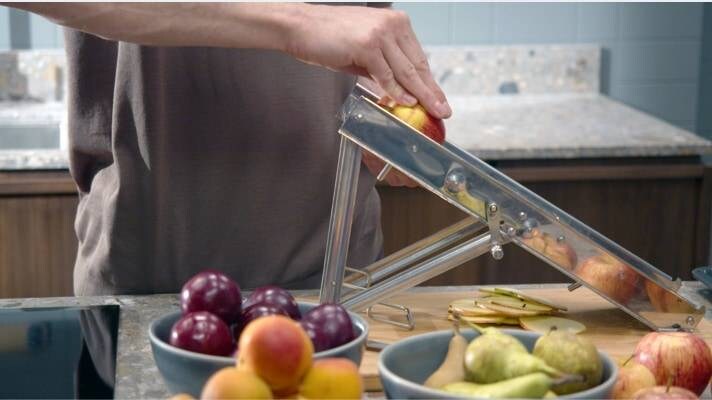 Slicing with mandoline