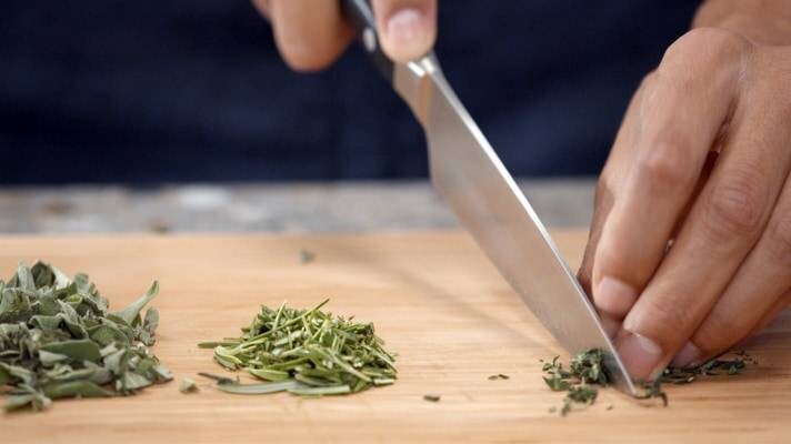 Chop herbs