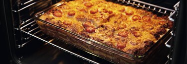 Lasagne in oven