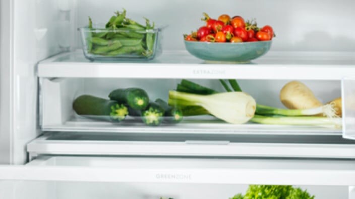 Zucchini in fridge