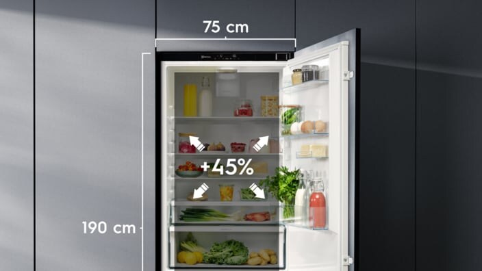 Opened fridge