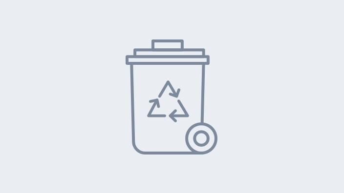 Zero landfill icon