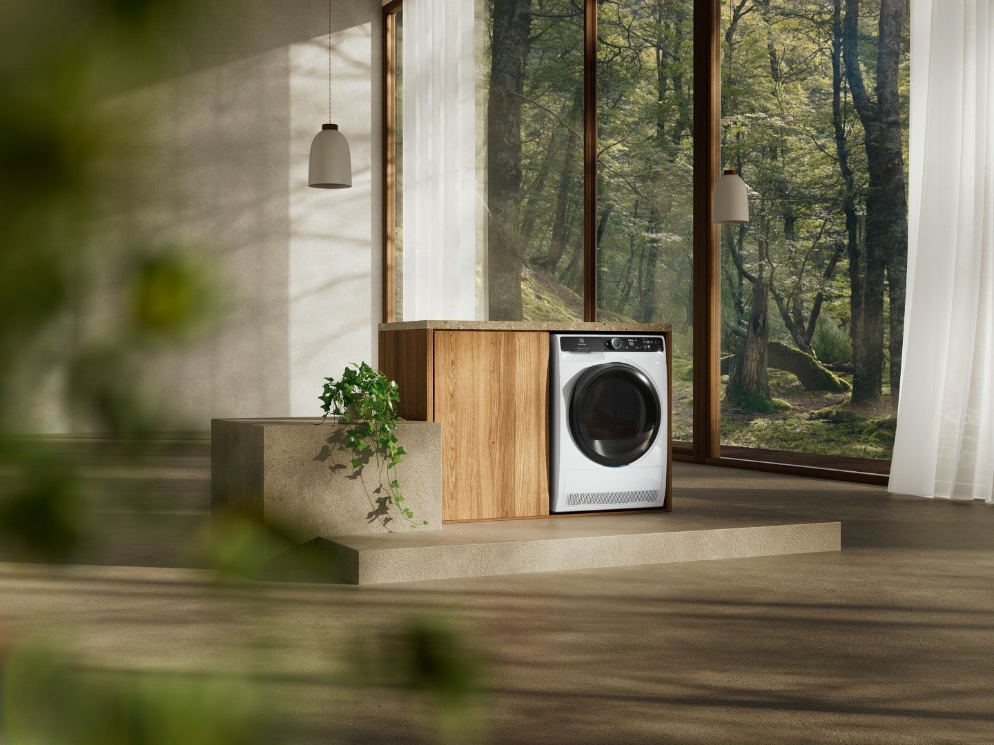 Electrolux tumble dryer in a home environment