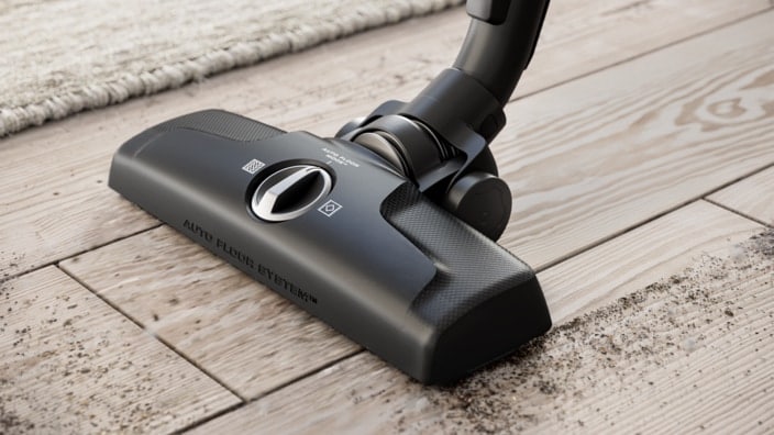 Nozzle on wooden floor
