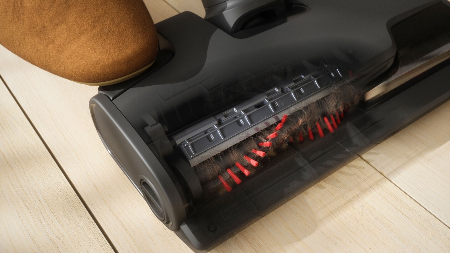 Close up of vacuum nozzle from Electrolux.