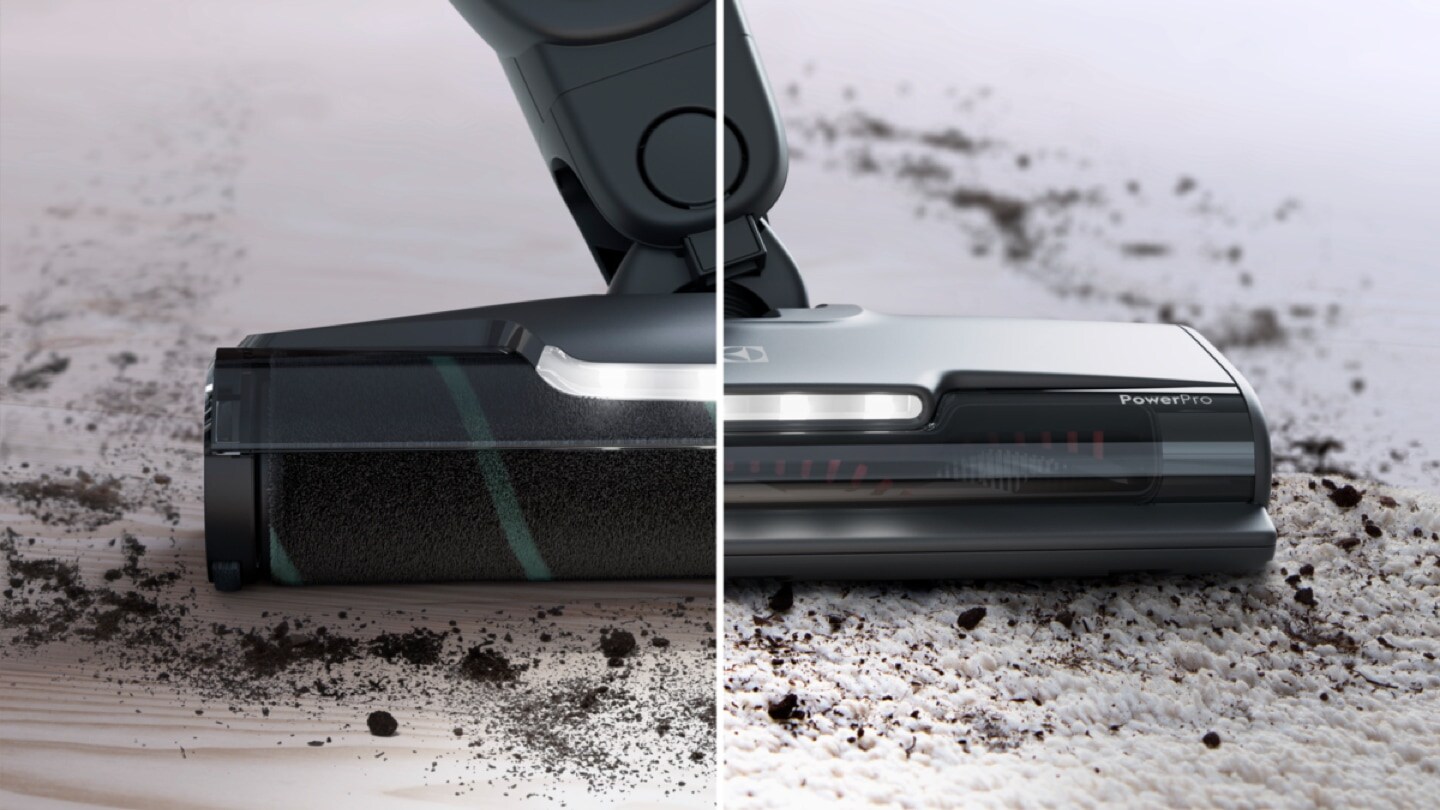 Vacuum cleaning on different surfaces