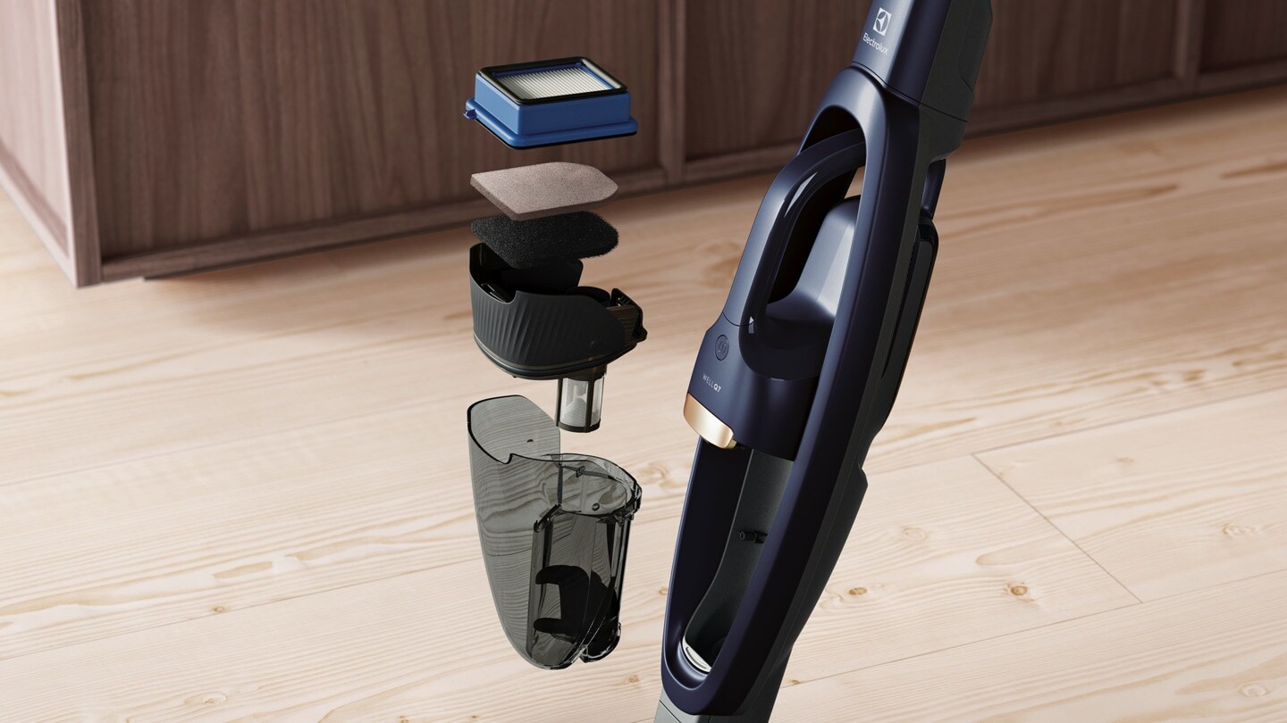 5 filters in vacuum cleaner