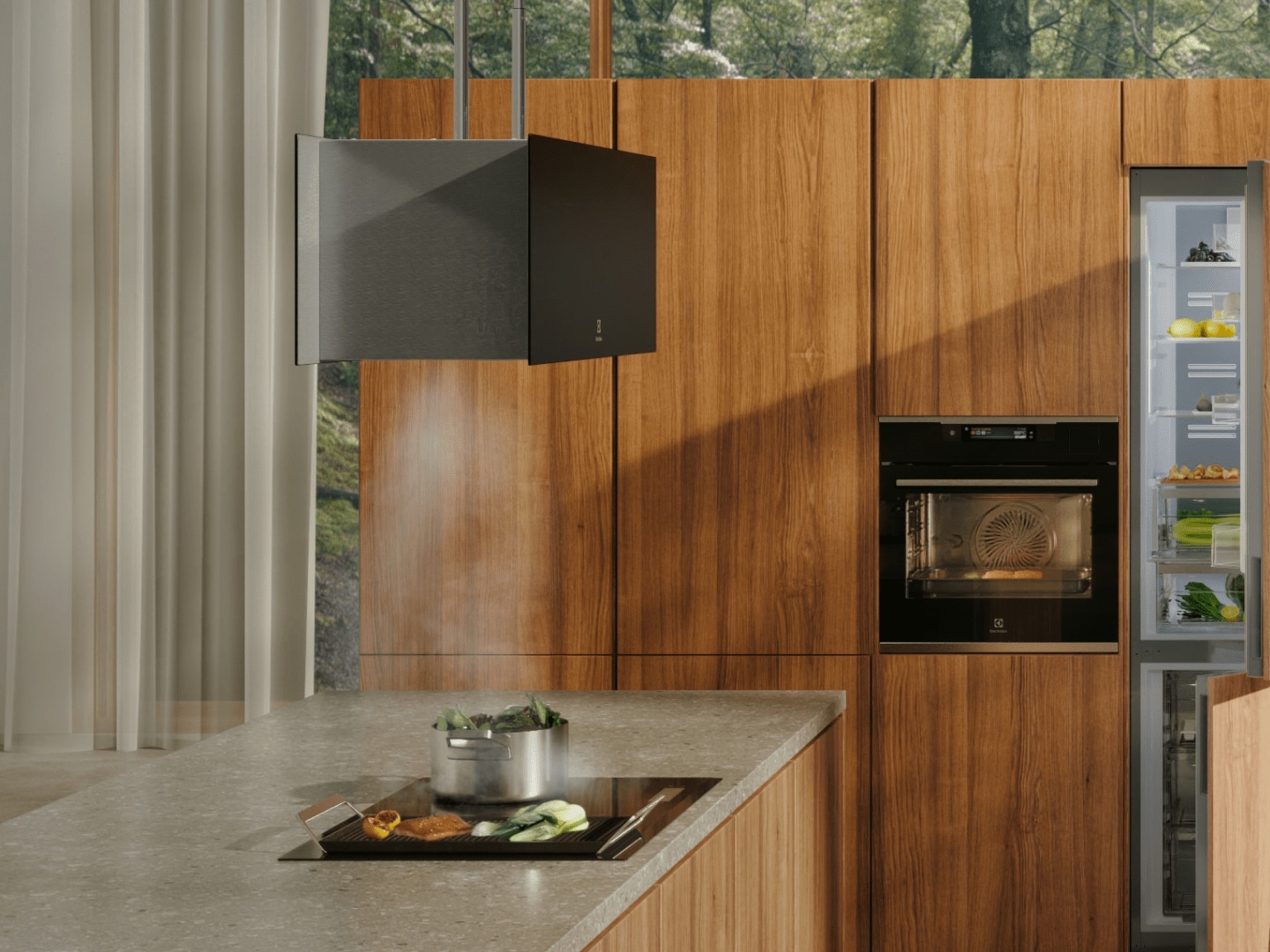 Hood in a kitchen
