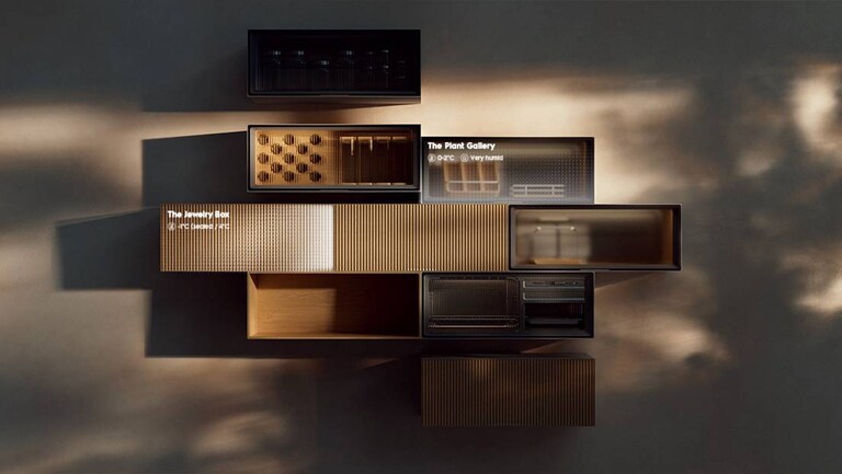 Wall-mounted storage shelves